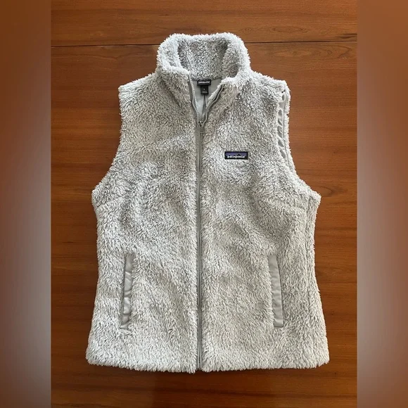 🌄 Patagonia Women’s Los Gatos Fleece Vest Drifter Grey Gray Size L Cozy Layering - Picture 2 of 13
